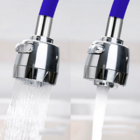 Torneira Gourmet Filtro Metal Azul Flexível Mesa 1/4 Volta C51