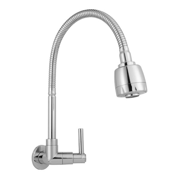 Torneira Gourmet Flexível Bica Móvel Dois Jatos Cozinha Del M