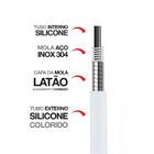 Torneira Gourmet Flexível Branca Parede 1/4 De Volta 2 Jatos