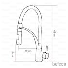 Torneira Gourmet Flexivel Com Misturador Monocomando Preta De