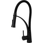 Torneira Gourmet Flexivel Com Misturador Monocomando Preta De