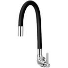 Torneira Gourmet Flexível Cone 2 Jatos Preto, Cromado Parede