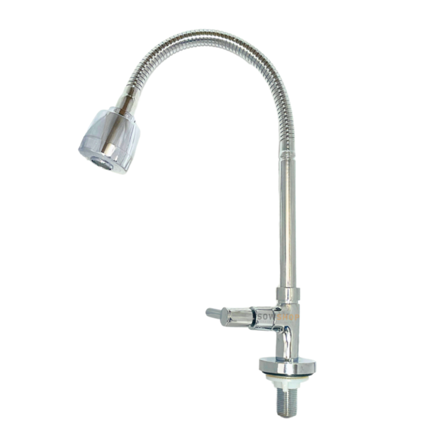 Torneira Gourmet Flexível Cromada Inox Chuveirinho Prata Banc