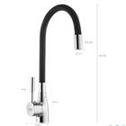 Torneira Gourmet Flexível De Balcão Monocomando Cozinha Bica