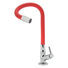 Torneira Gourmet Flexível De Cozinha Bancada Vermelha Del Met