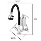 Torneira Gourmet Flexível De Cozinha Mesa Com Filtro Preta C61