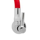 Torneira Gourmet Flexível De Cozinha Parede Vermelha Lisa C34
