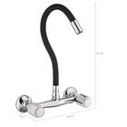Torneira Gourmet Flexível De Parede Com Misturador De Água Qu