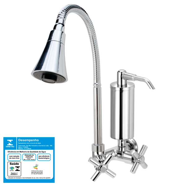 Torneira Gourmet Flexível Filtro Parede Cone Cromada C62 Casa