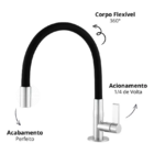 Torneira Gourmet Flexível para Cozinha - Mais Vendida da Lero