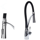 Torneira Gourmet Flexível Preta