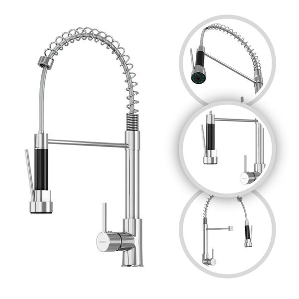 Torneira Gourmet Luxo Genebra Monocomando Cobre Cromado Golde