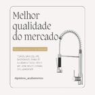 Torneira Gourmet Luxo Genebra Monocomando Cromado Goldenx