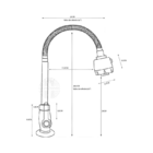 Torneira Gourmet Mesa/ Bancada Cozinha Casagrande Mundial Exc
