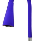 Torneira Gourmet Mesa Color Azul Flexível 2 Jatos Via Flix