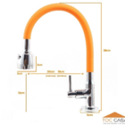 Torneira Gourmet Mesa Emborrachada Laranja