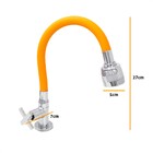 Torneira Gourmet Mesa Emborrachada Laranja Cozinha Bancada Bi