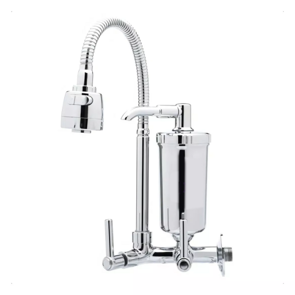 Torneira Gourmet Metal Cromado Flexível Com Filtro Parede Coz