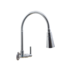 Torneira Gourmet Metal Inox Flexível Cônico Duplo Jato  Pia C
