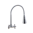 Torneira Gourmet Metal Inox Flexível Cônico Duplo Jato Pia Co