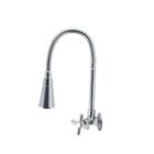 Torneira Gourmet Metal Inox Flexível Cônico Duplo Jato Pia Co