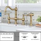 Torneira Gourmet Misturador Luxo Farm Vintage Dourada