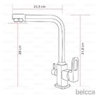 Torneira Gourmet Misturador Monocomando Com Saída Para Água Q