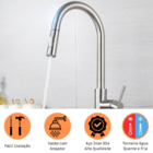 Torneira Gourmet Misturador Monocomando Cozinha Com Mangueira