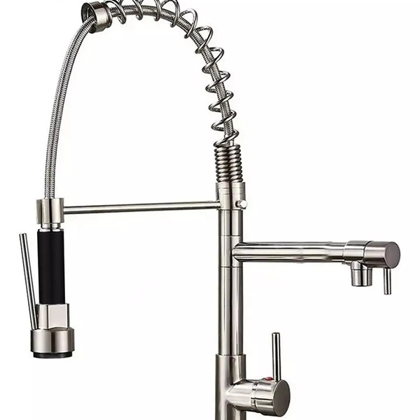 Torneira Gourmet Misturadora Monocomando Luxo Premium Inox Cr
