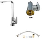 Torneira Gourmet Monocomando 360º Em L Cromada Cozinha