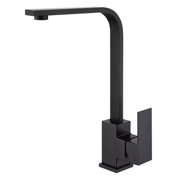 Torneira Gourmet Monocomando 360º Em L Preto Cozinha