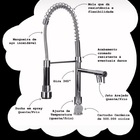 Torneira Gourmet Monocomando 50cm Cromada