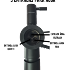 Torneira Gourmet Monocomando Com Entrada Para Filtro Preta