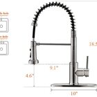Torneira Gourmet Monocomando Cozinha 50cm Misturador Quente E