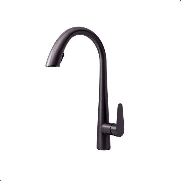 Torneira Gourmet Monocomando Cozinha Extensível Siena Cinza