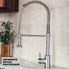 Torneira Gourmet Monocomando Cozinha Luxo Inox Misturador Agu