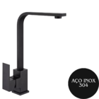 Torneira Gourmet Monocomando Em L Preta Para Cozinha