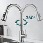 Torneira Gourmet Monocomando Extensível Escovada