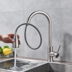 Torneira Gourmet Monocomando Extensível Escovada Cozinha