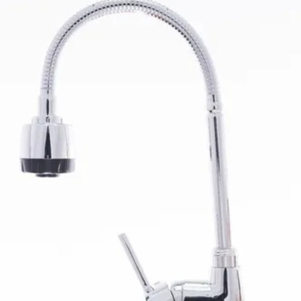 Torneira Gourmet Monocomando Flexível Cozinha Cromada/preta