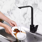 Torneira Gourmet Monocomando Quadrada 360 Preta Domum