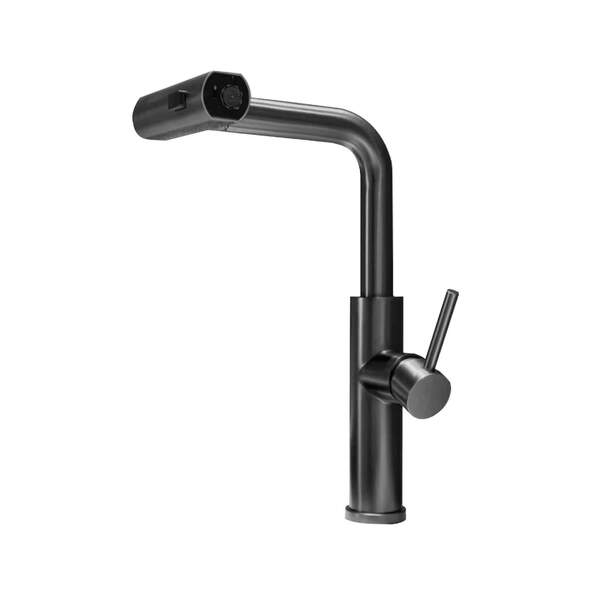 Torneira Gourmet Monocomando Rotação 1080° 3 Jatos - Cinza