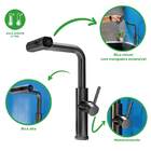 Torneira Gourmet Monocomando Rotação 1080° 3 Jatos - Cinza