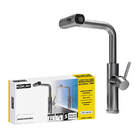 Torneira Gourmet Monocomando Rotação 1080° 3 Jatos - Inox