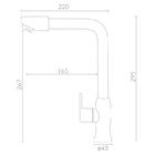 Torneira Gourmet Para Cozinha Aço Escovado Kromma