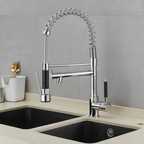 Torneira Gourmet Para Cozinha Com Spray E Torneira Individual