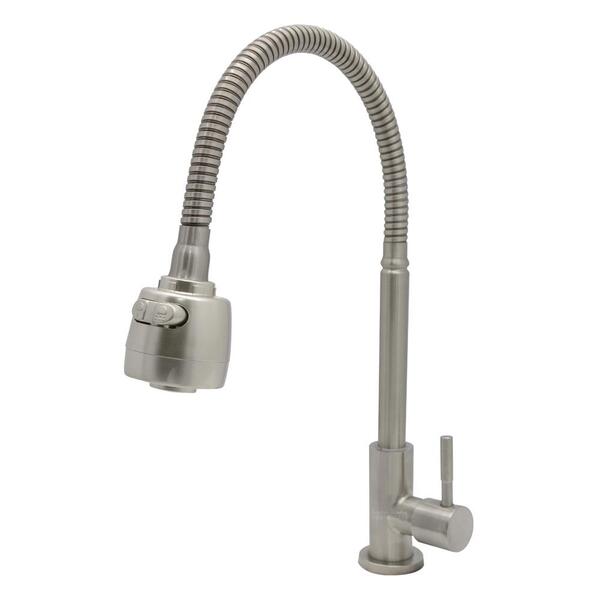 Torneira Gourmet Para Cozinha Mesa Aço Escovado 3430