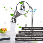 Torneira Gourmet Para Pia Cozinha Mesa Bancada Luxo 1/4 De Vo