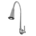 Torneira Gourmet Parede Cromada Flexível Cone 2 Jatos Del Met