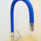 Torneira Gourmet Pia Cozinha Bancada Azul Flexível 1/4 De Vo